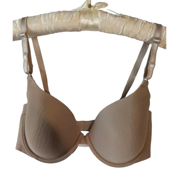 Warner's Beige No Side Effects Underarm Smoothing T-Shirt Underwire Bra Size 36C - Picture 1 of 6